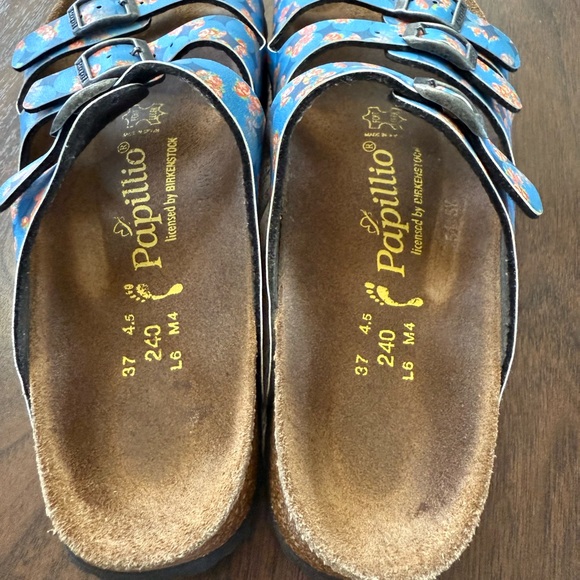 Papillo by Birkenstock Blue Floral Sandals - Picture 2 of 3